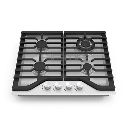 24 inch Built-in Gas Cooker Stainless Steel 4 Burners PG6041BS-KC4I